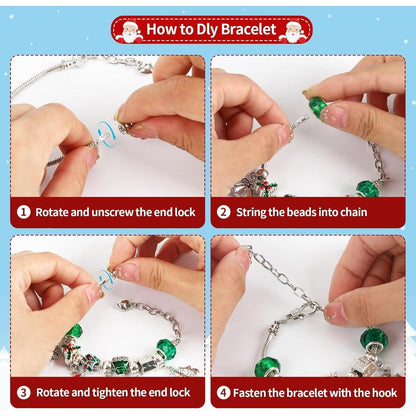 PEIFOON Adventskalender 2024 für Mädchen, Schmuck 24 Silbrig