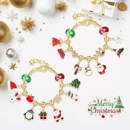 Adventskalender 2024 Mädchen Schmuck 24 Gold Armbänder