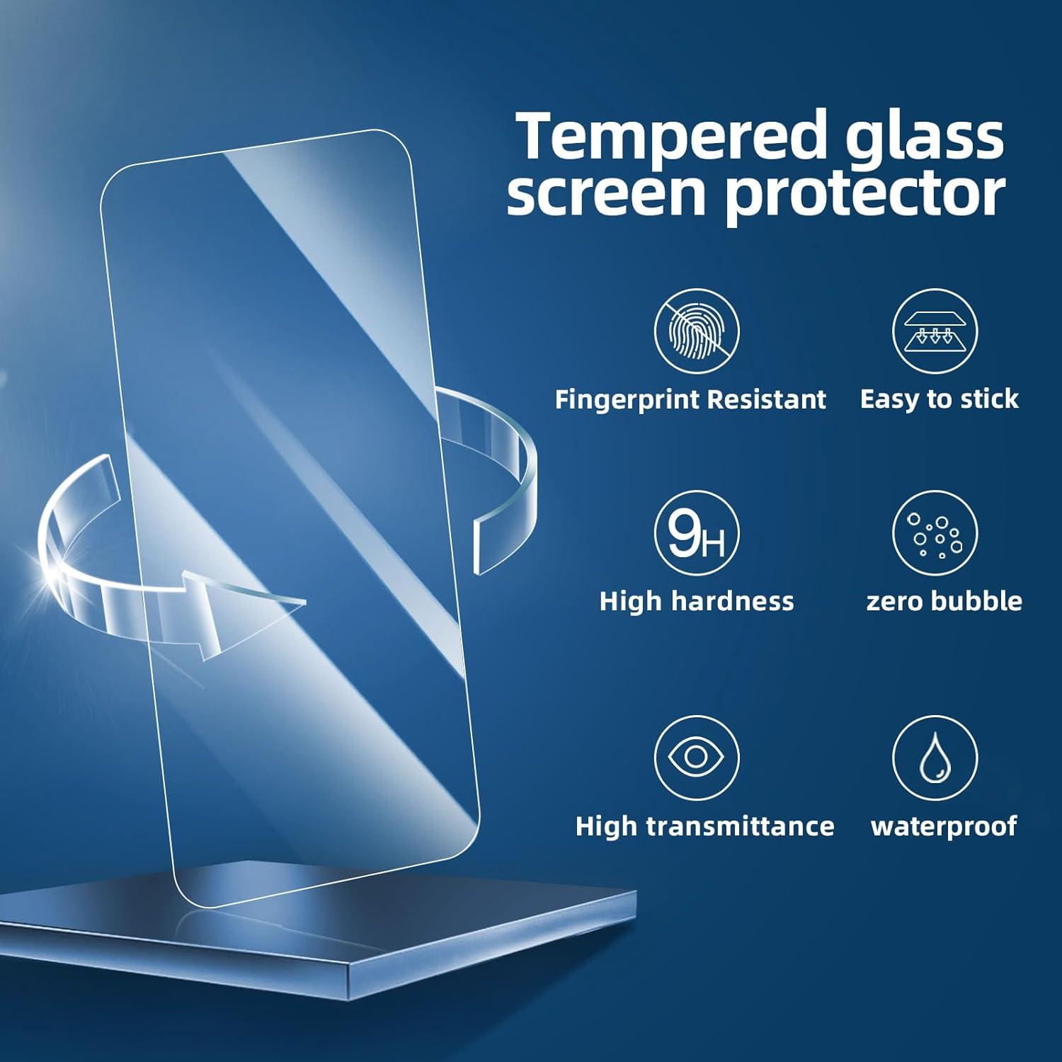 Panzer Schutz Glas iPhone 16 Plus, 3 Stück, 9H Härte, HD, 0.33mm Ultra-klar
