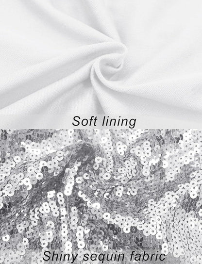 Damen Pailletten Tassel Fransenweste Glitzer Ärmellos Silber Y2k Hippie S M L