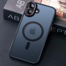 iPhone 16 Plus Hülle Magsafe Militärschutz Kameraschutz Matt Schwarz