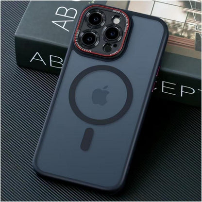 iPhone 16 Pro Hülle Magsafe Militärschutz Kameraschutz Schwarz