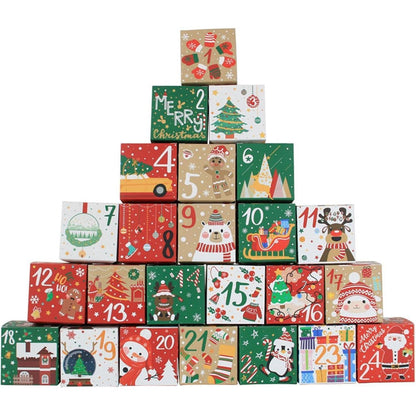 Adventskalender DIY 2024 zum Befüllen Kinder Geschenkboxen