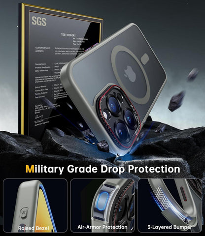 Schutzhülle für iPhone 16 Pro Max Magsafe Militärstoßfest Kameraschutz