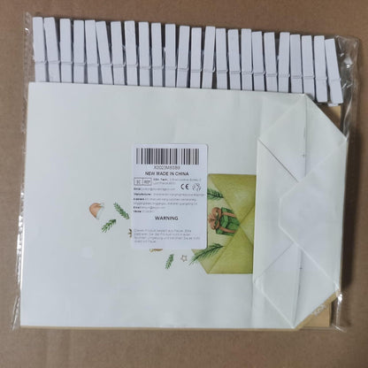 Adventskalender Kraftpapiertüten Aquarellmotive 24er Set DIY Festlich