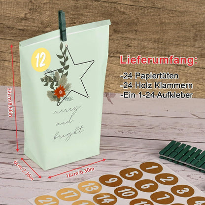 Adventskalender zum Befüllen Weihnachtskalender DIY