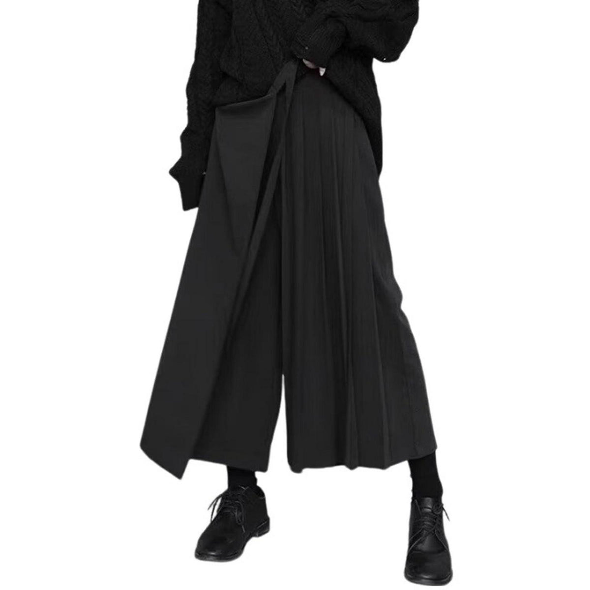 Asymmetrischer Short Rock mit Hose – Gothic Skirt Skort Damen
