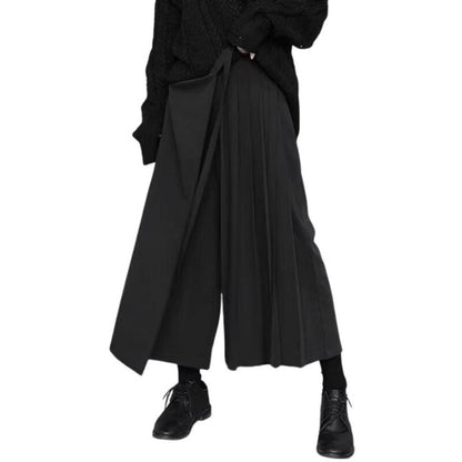 Asymmetrischer Short Rock mit Hose – Gothic Skirt Skort Damen