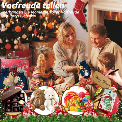 Adventskalender zum Befüllen Weihnachtskalender Säckchen 2024
