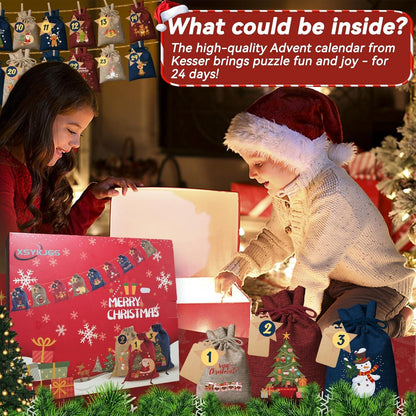 Adventskalender zum Befüllen Weihnachtskalender 2024 Säckchen Klein