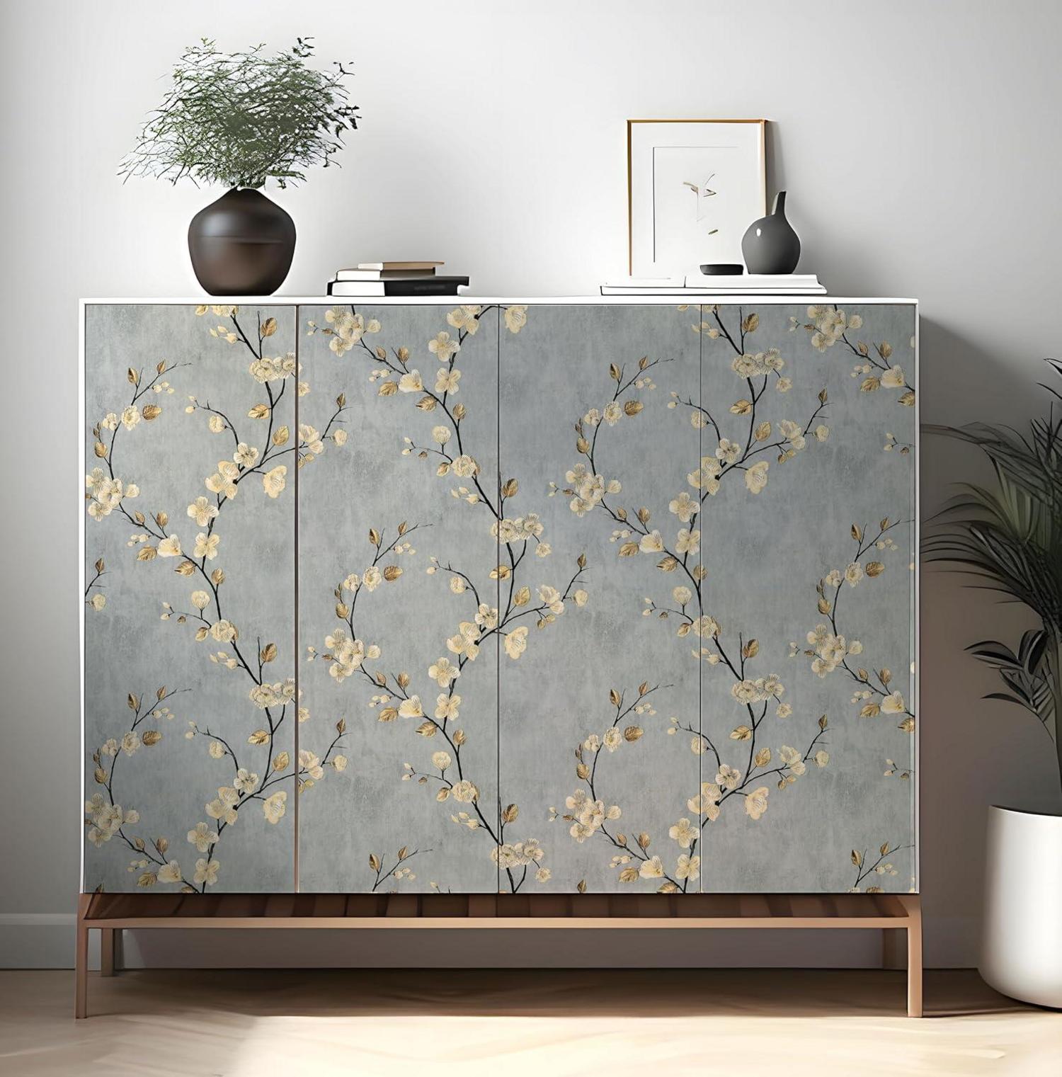 Selbstklebende Fototapete Blumen Design 44x1000cm