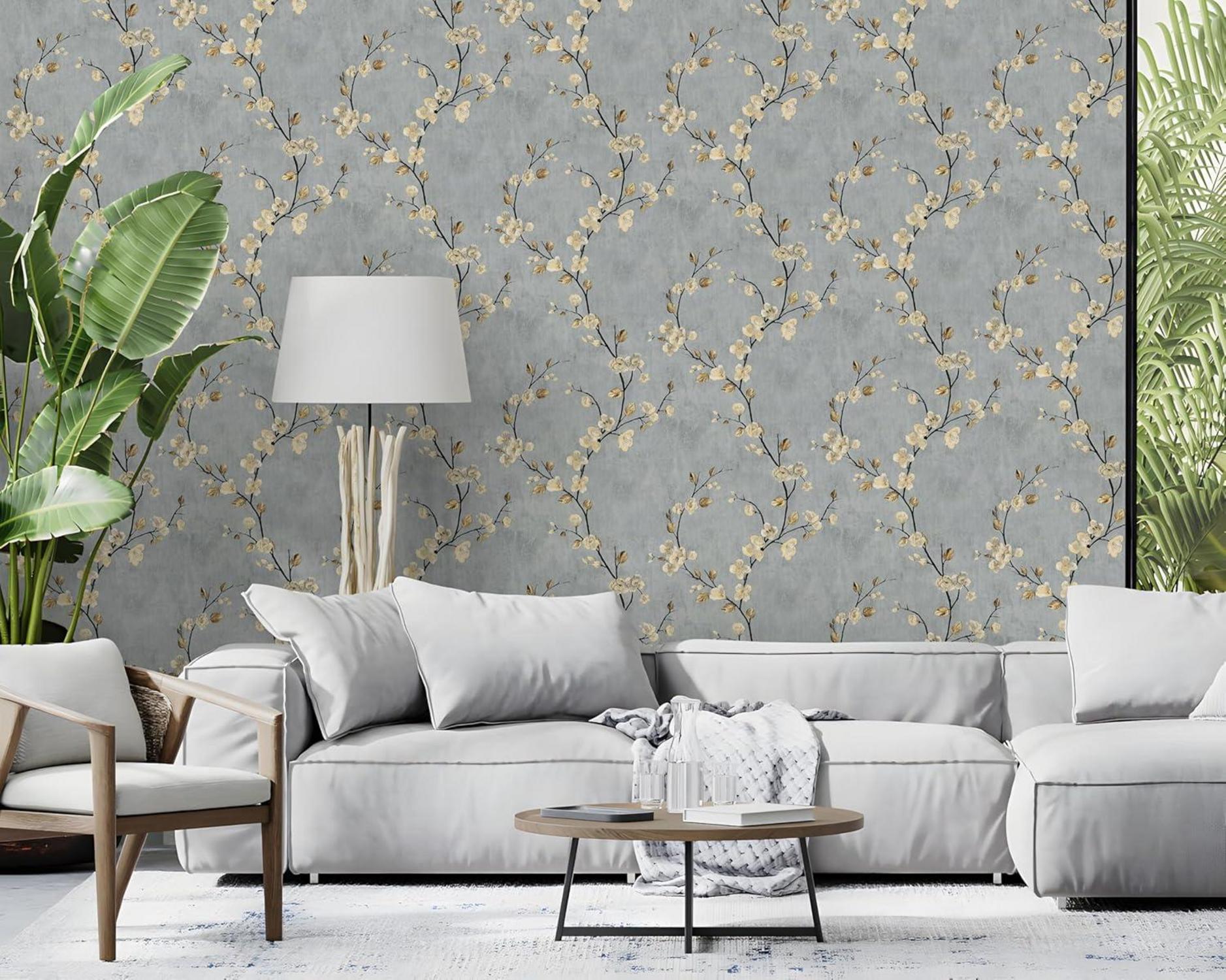 Selbstklebende Fototapete Blume Vintage Design 44x1000cm