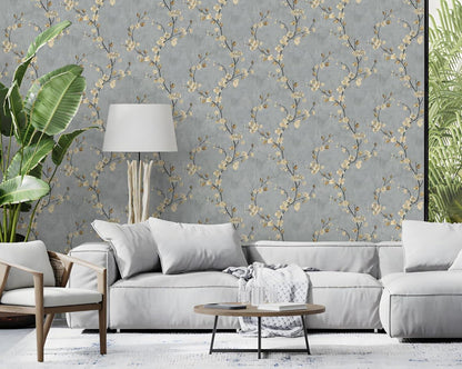 Selbstklebende Fototapete Blume Vintage Design 44x1000cm