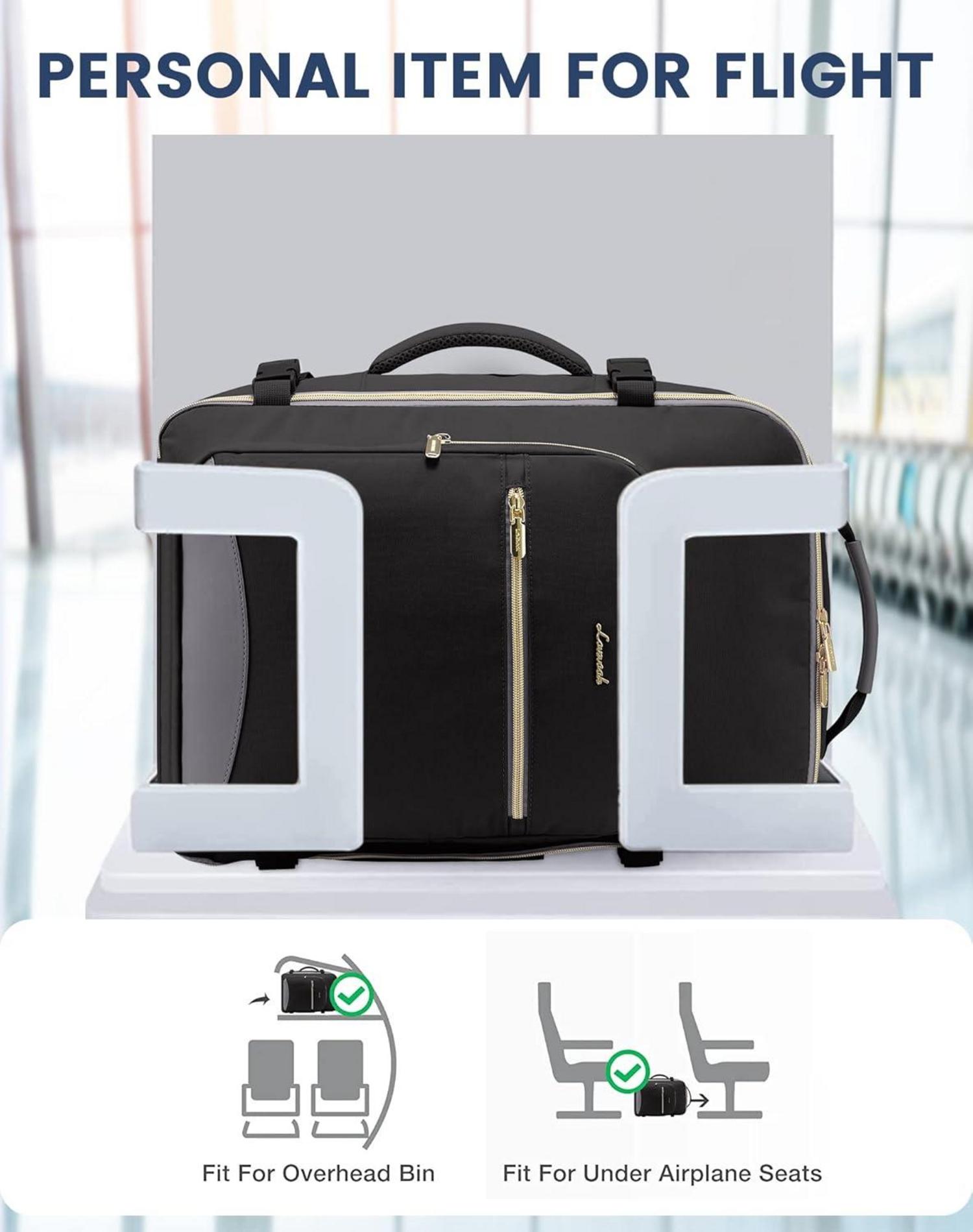 Handgepäck Rucksack 40L: Großer Reiserucksack mit Laptopfach