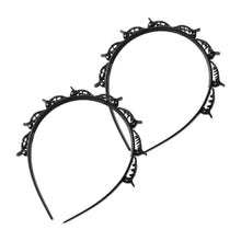 Haarreif Stirnband Haarspangen Braid Tool Schwarz Set