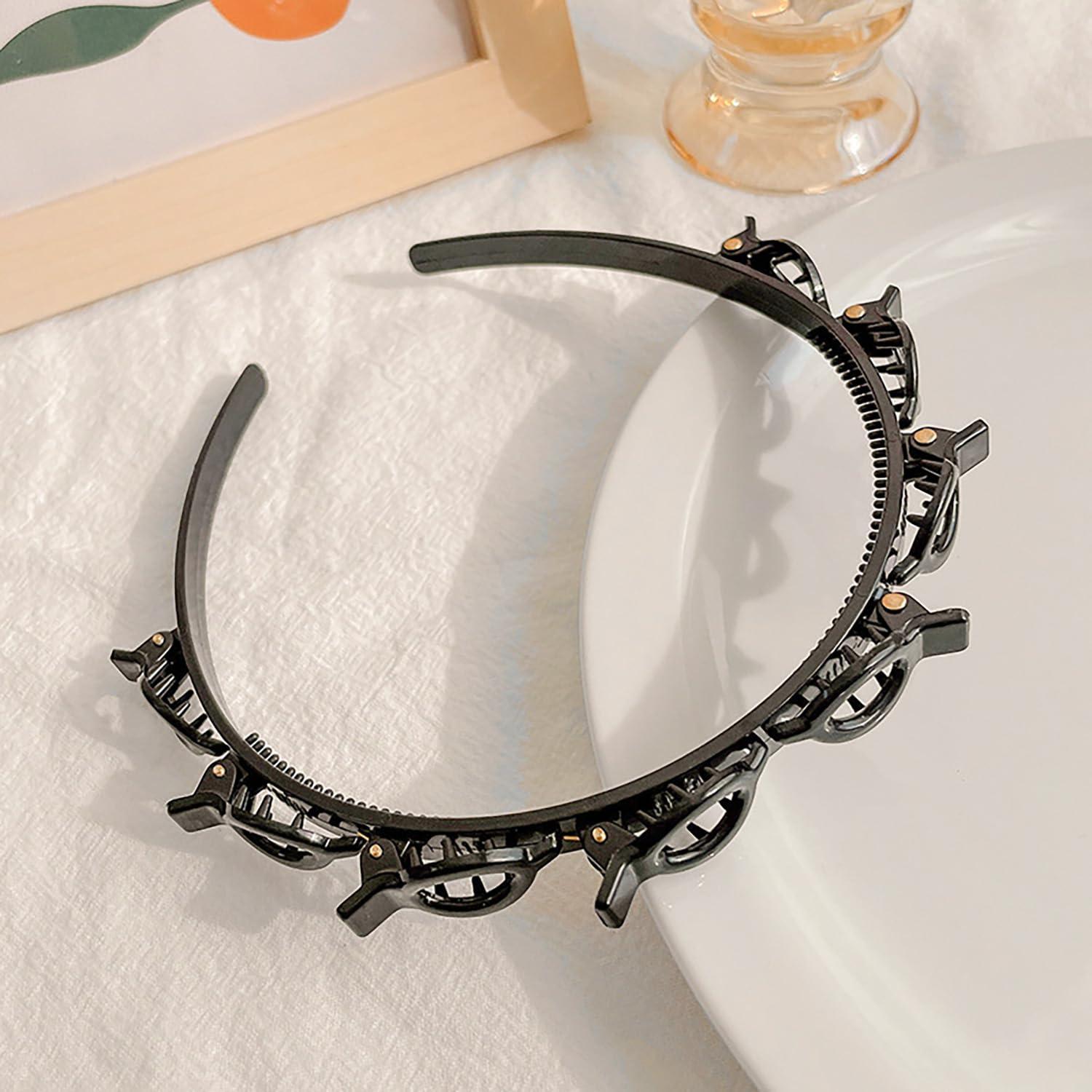 2 Stück Haarreif Stirnband Zahnstirnband Braid Tool Hair Twister