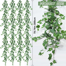 Künstliche Efeu-Girlande 2m grün - 4 Stück - wetterfest