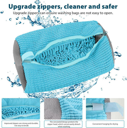 Schuhwaschbeutel für Waschmaschine 1 Stück Sneaker Schuhbeutel Blau