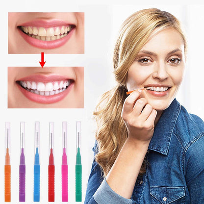 30 Interdentalbürsten mit Etui & Wiederverwendbar, Biegsamer