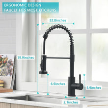Infrarot Sensor Wasserhahn Schwarz mit Ausziehbarer Brause