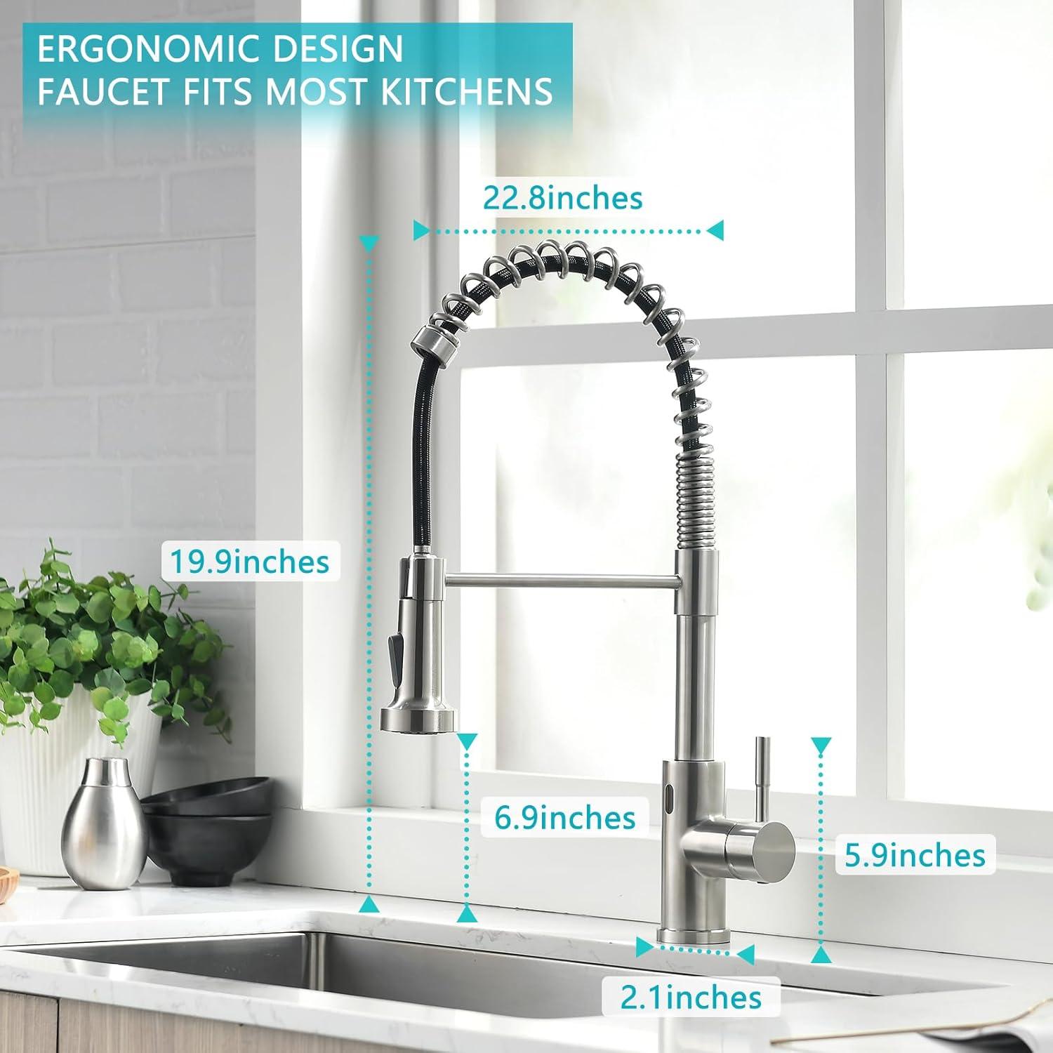 Infrarot Sensor Wasserhahn Küche mit Ausziehbarer Brause
