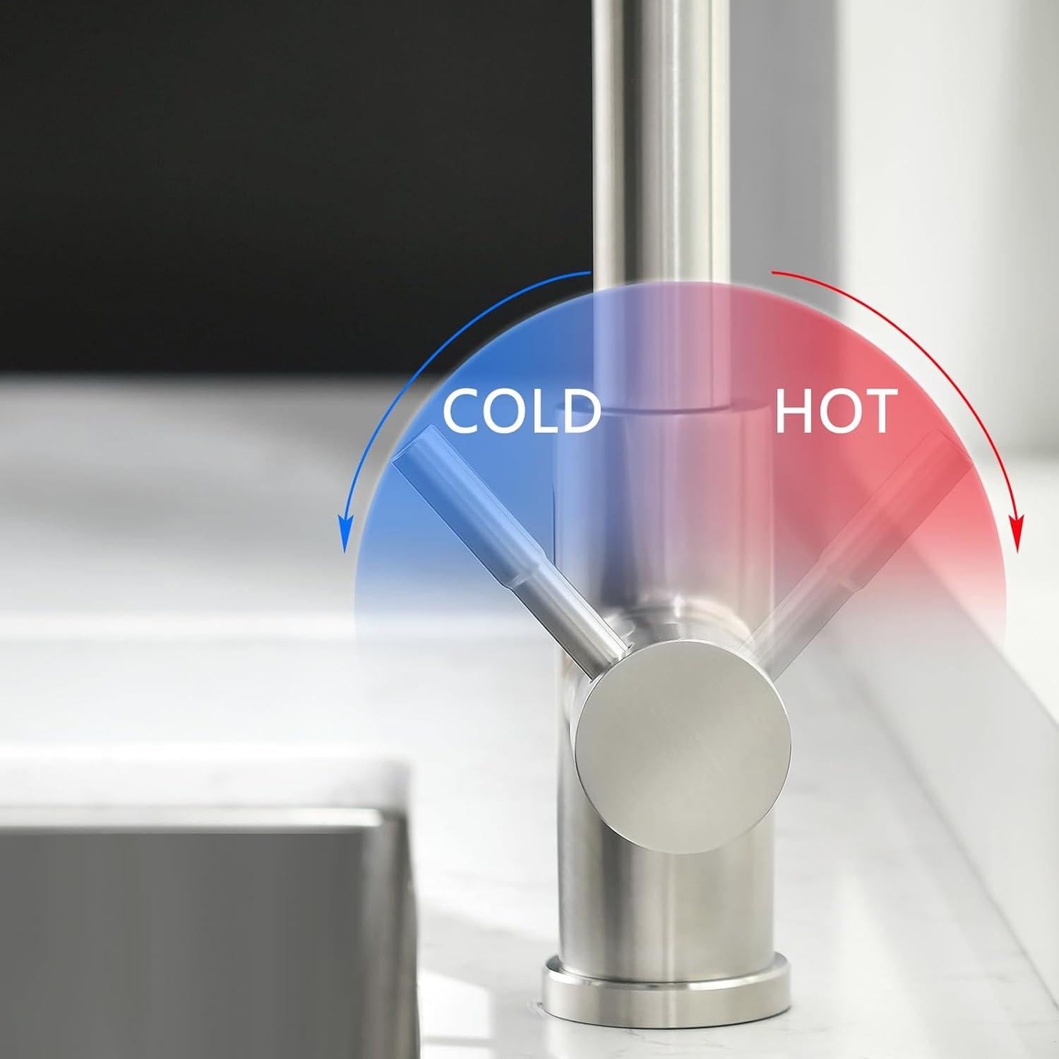 Infrarot Sensor Wasserhahn Küche mit Ausziehbarer Brause