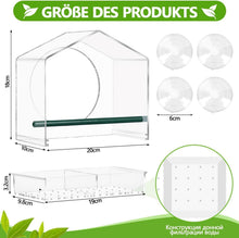 Großes Vogelhaus Fenster mit Saugnäpfen - Transparentes