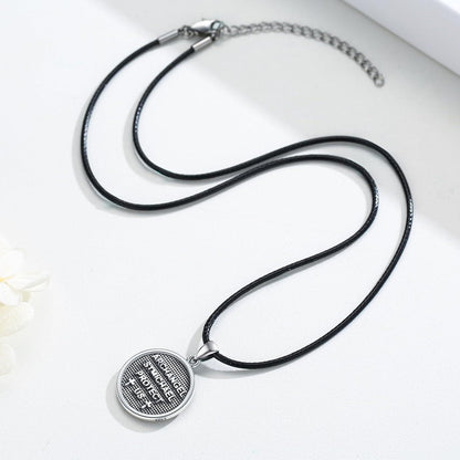 925 Sterling Silber Halskette Erzengel Michael Schutzpatron Geschenk für Männer
