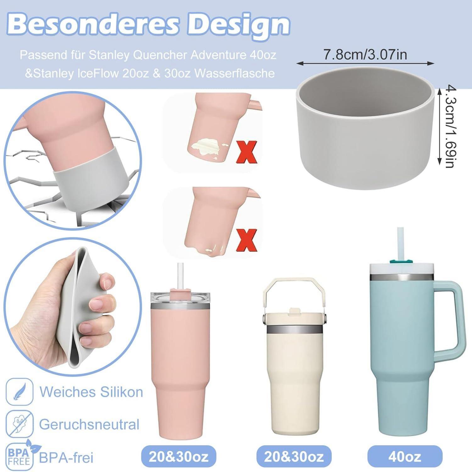 Strohhalm Abdeckung Set für Stanley Cup 9-10mm – 6er Auslaufschutz