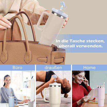 Strohhalm Abdeckung Set für Stanley Cup 9-10mm – 6er Auslaufschutz