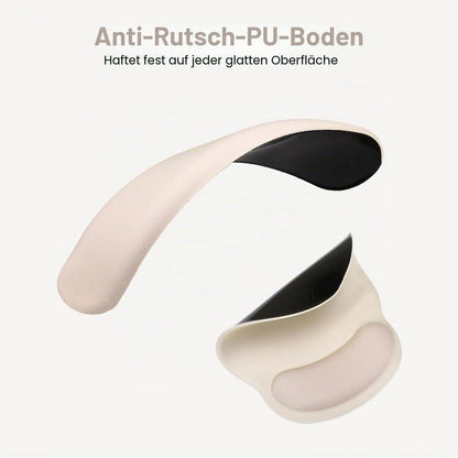 Handballenauflage Mauspad & Tastatur Set Aprikose Memory Foam