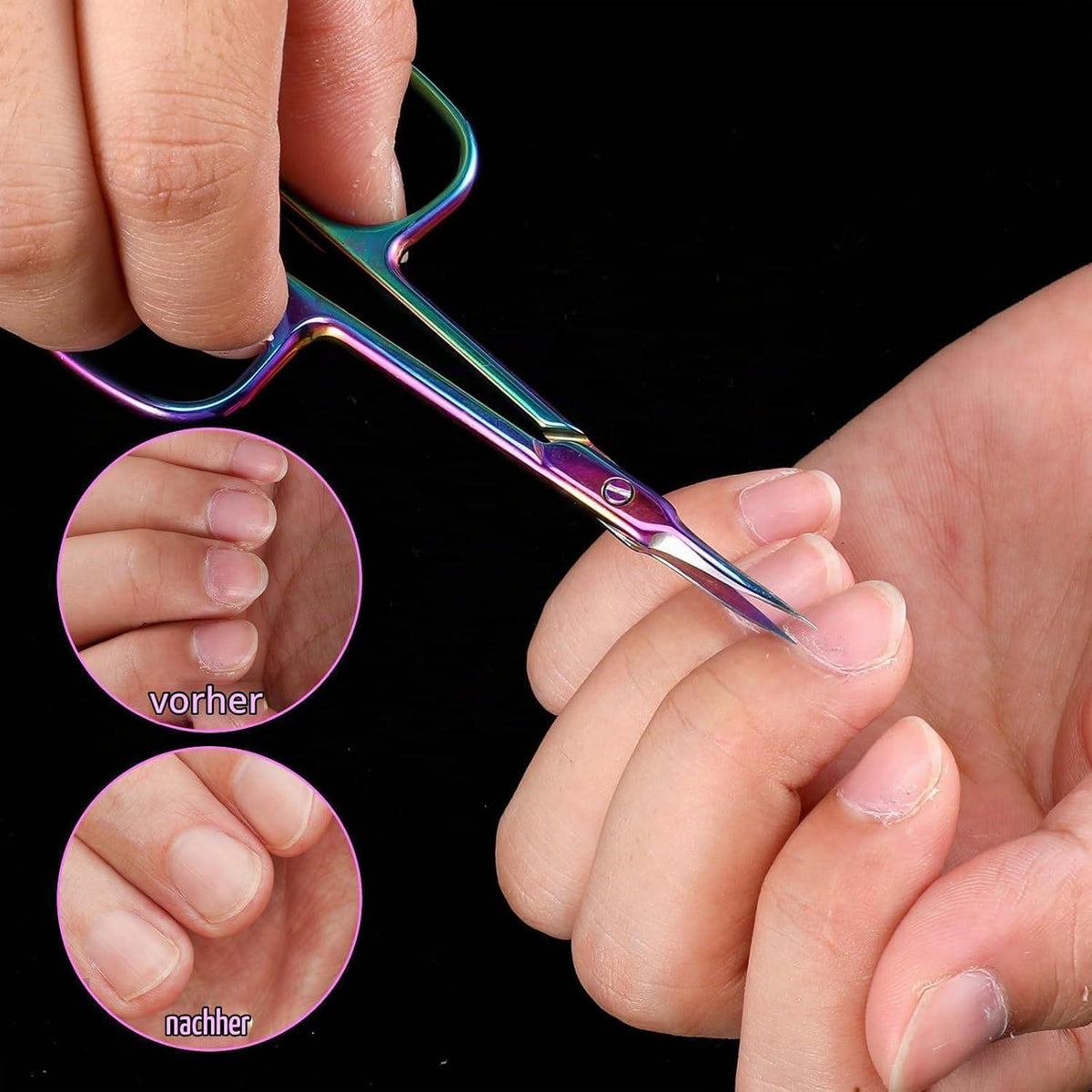 Gebogene Nagelhautschere Edelstahl – Präzise Maniküre & Hautpflege
