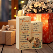 KAAYEE Kerzenständer Herzform Mama Geschenk Geburtstag