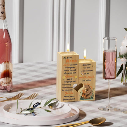 Kerzenständer Herzform Geschenk Mama Muttertag Weihnachten