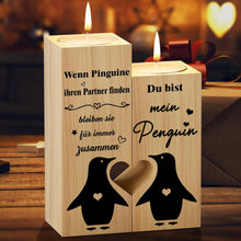 Pinguin Kerzenständer Jahrestag Valentinstag Geschenk Ehefrau