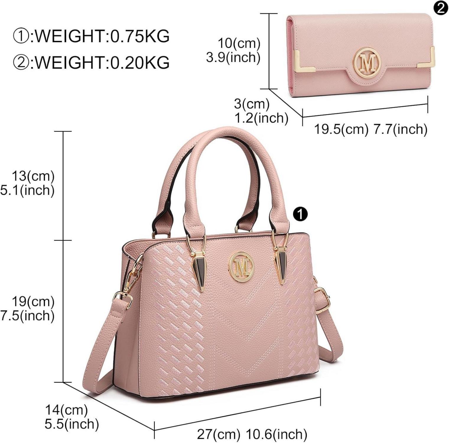 Vielseitige Mittelgroße Handtasche für Damen mit Chevron-Details