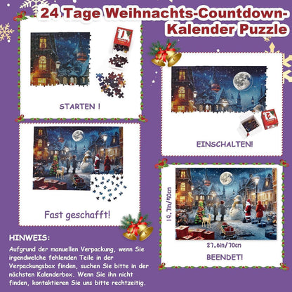 Adventskalender 2024 Puzzle Exit Weihnachten 1008 Teile für