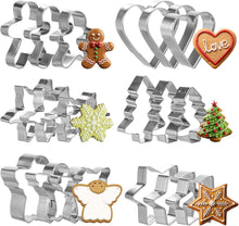 18-teiliges Weihnachtsausstechformen Set Edelstahl Backen Plätzchen