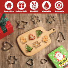 18-teiliges Mini Weihnachtsausstecher Set aus Edelstahl
