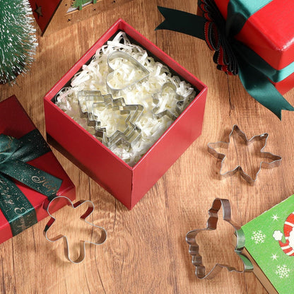 18-teiliges Weihnachtsausstecher Set aus Edelstahl - Mini Keksausstecher für