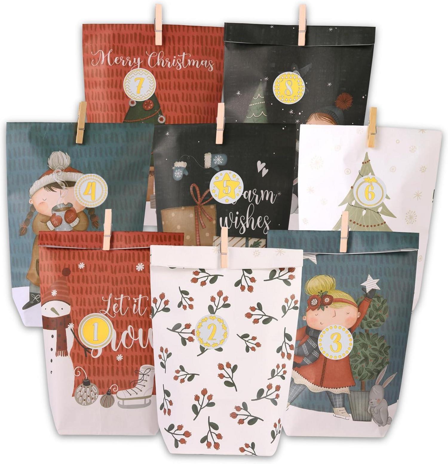 Adventskalender zum Selbstbefüllen DIY Weihnachten Kinder Erwachsene Häuschen