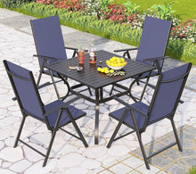 Gartenmöbel Set Wetterfest mit Verstellbaren Stühlen & Tisch