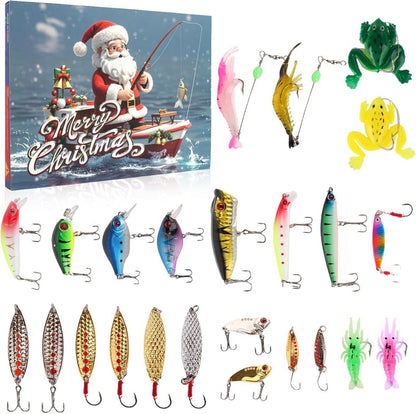 Angel Adventskalender 24-teiliges Köderset für Angler Jungen