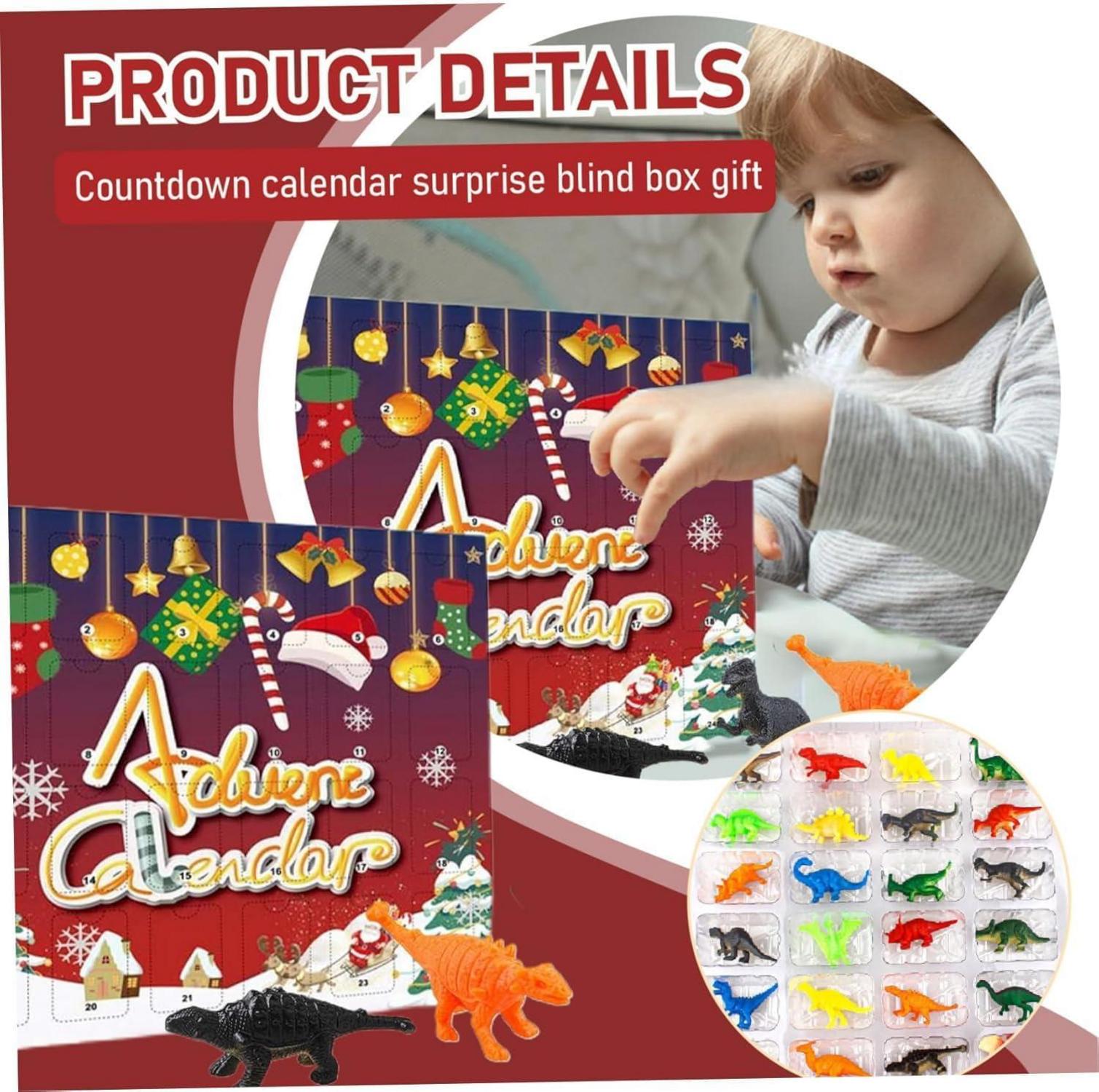Adventskalender Dinosaurier Spielzeug 24 Tage Countdown für Kinder