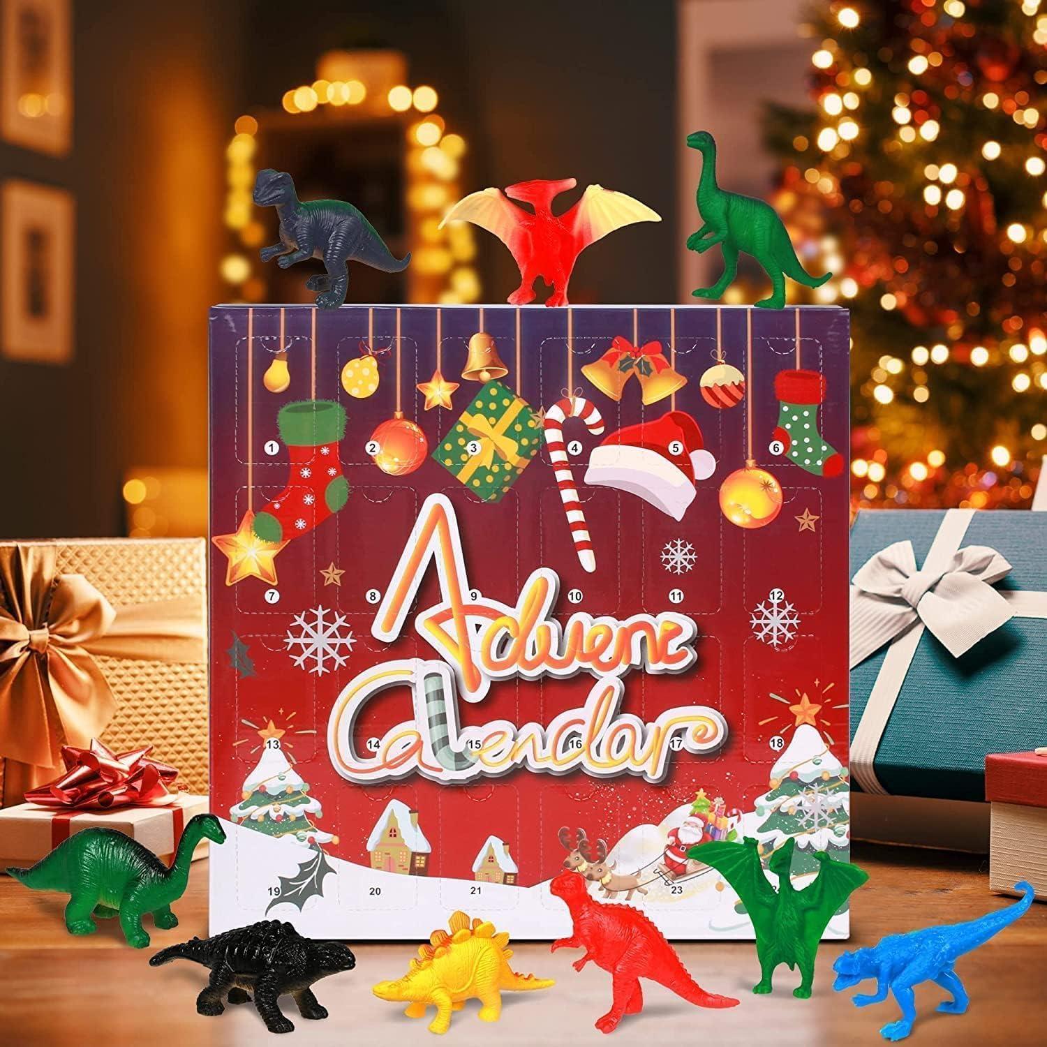 Adventskalender Dinosaurier 2024 Kinder Spielzeug Geschenk 3-8 Jahre