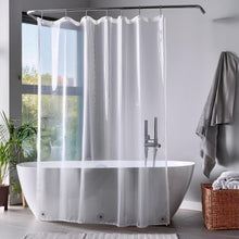 PEVA Duschvorhang Transparent 180x180cm Rostfreie Ösen Magnete Klar