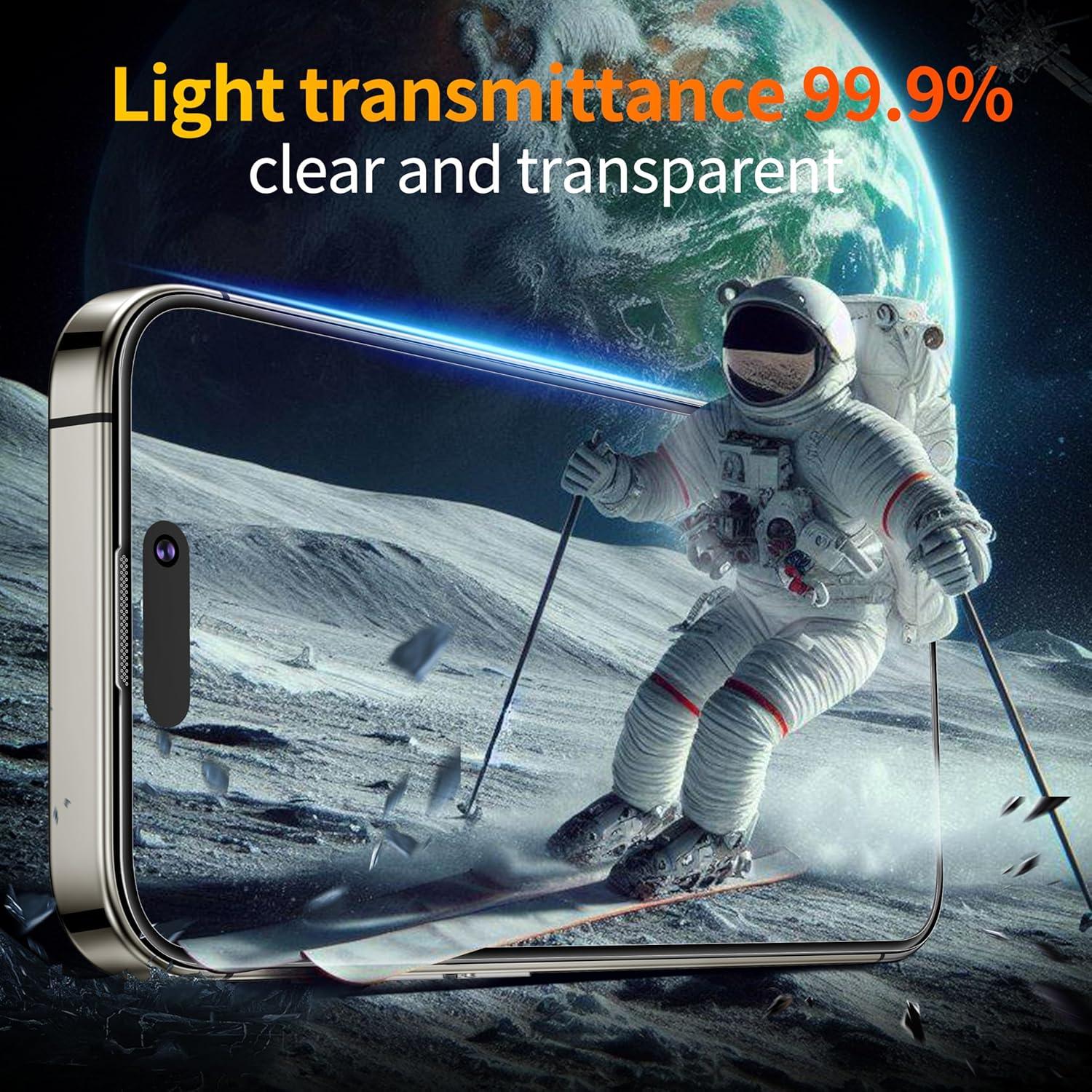 Panzerglas für iPhone 16 Pro Max 6.9 Zoll Schutzfolie Kameraschutz 9H+ Härte