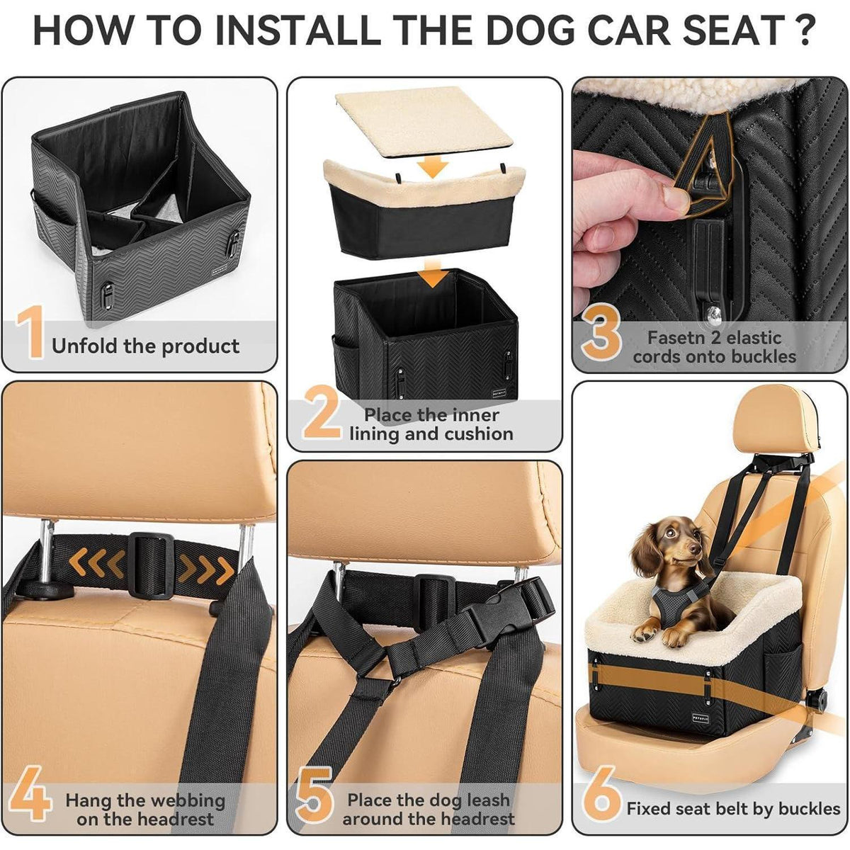 Hunde Autositz für kleine Hunde – Sicher & Komfortabel