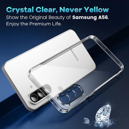 Transparente Handyhülle mit 3x Panzerglas für Samsung Galaxy A56