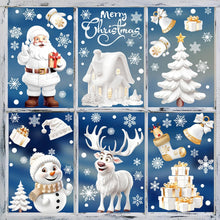 Statische Weihnachtsaufkleber 3D Wiederverwendbar 190stk